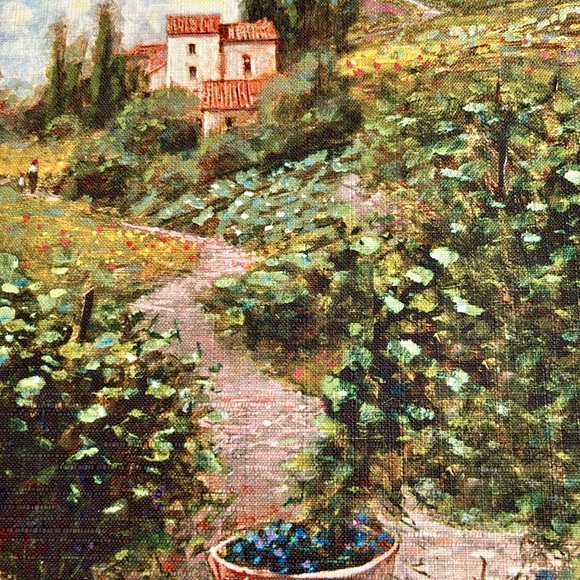 Placemats NWOT stunning vineyard art design. Never used. 13x15”. Fabric - Picture 4 of 5